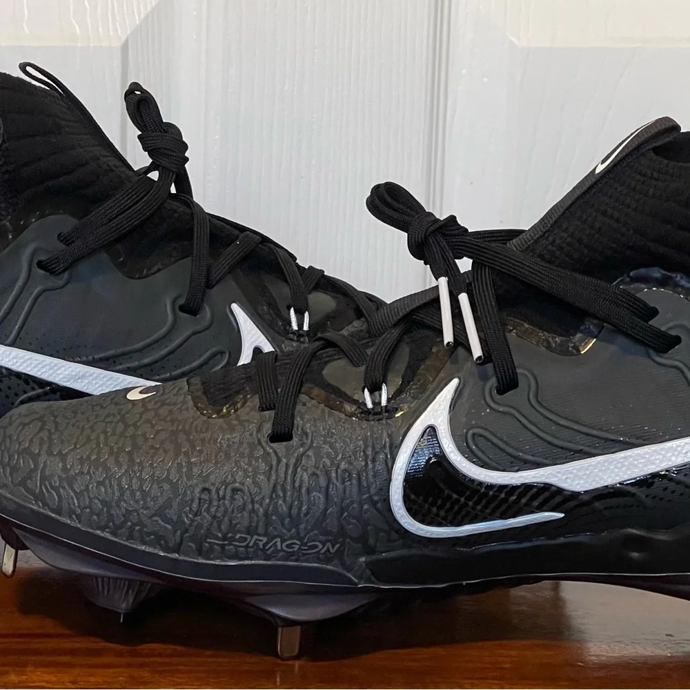 Nike Alpha Huarache NXT Black Grey Baseball Cleats DJ6517-010 Sz 7.5 NEW - Picture 7 of 9